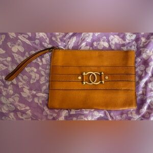 Gorgeous Pratesi Italian caramel leather bag